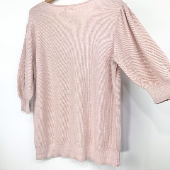 Maurices NEW Pastel Pink Puff Half Sleeve Sweater - Picture 8 of 14